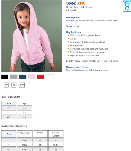 Toddler Rabbit Skins Full-Zip Hooded Sweatshirt3