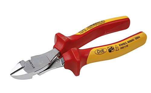 Stubai 112132 Side Cutter with Chrome-Plated Head for Piano Wire Silver/Red/Orange, 160 mm