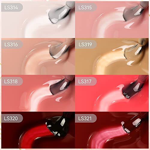 Set de Esmalte de uñas en gel Nude Likomey 8 Colores 7.5 ml miniatura 7