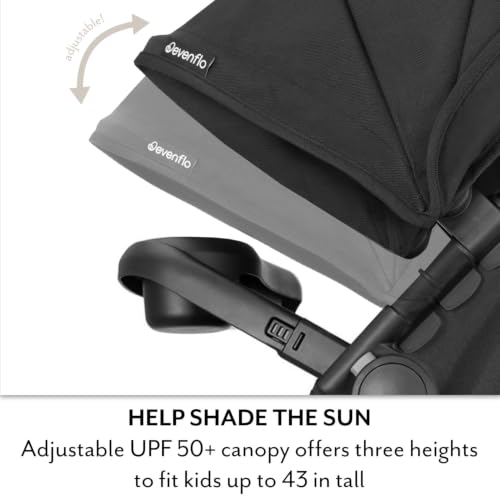 Image of Evenflo Pivot Xpand NXT Travel System Featuring LiteMax NXT Infant Car Seat (Coal Black)