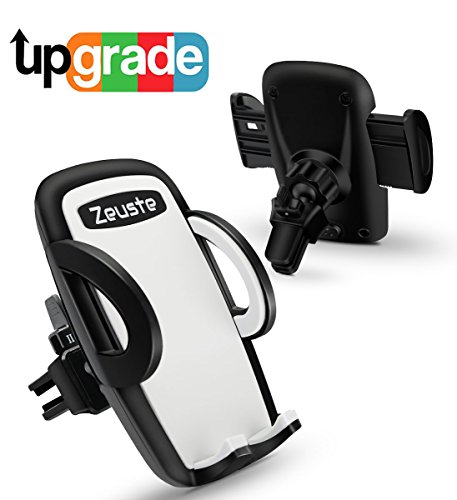 Zeuste Universal Car Air Vent Mount Holder, Upgraded Version Car Phone Holder for up to 6 inch Screen Smartphone/GPS Device [Grey]