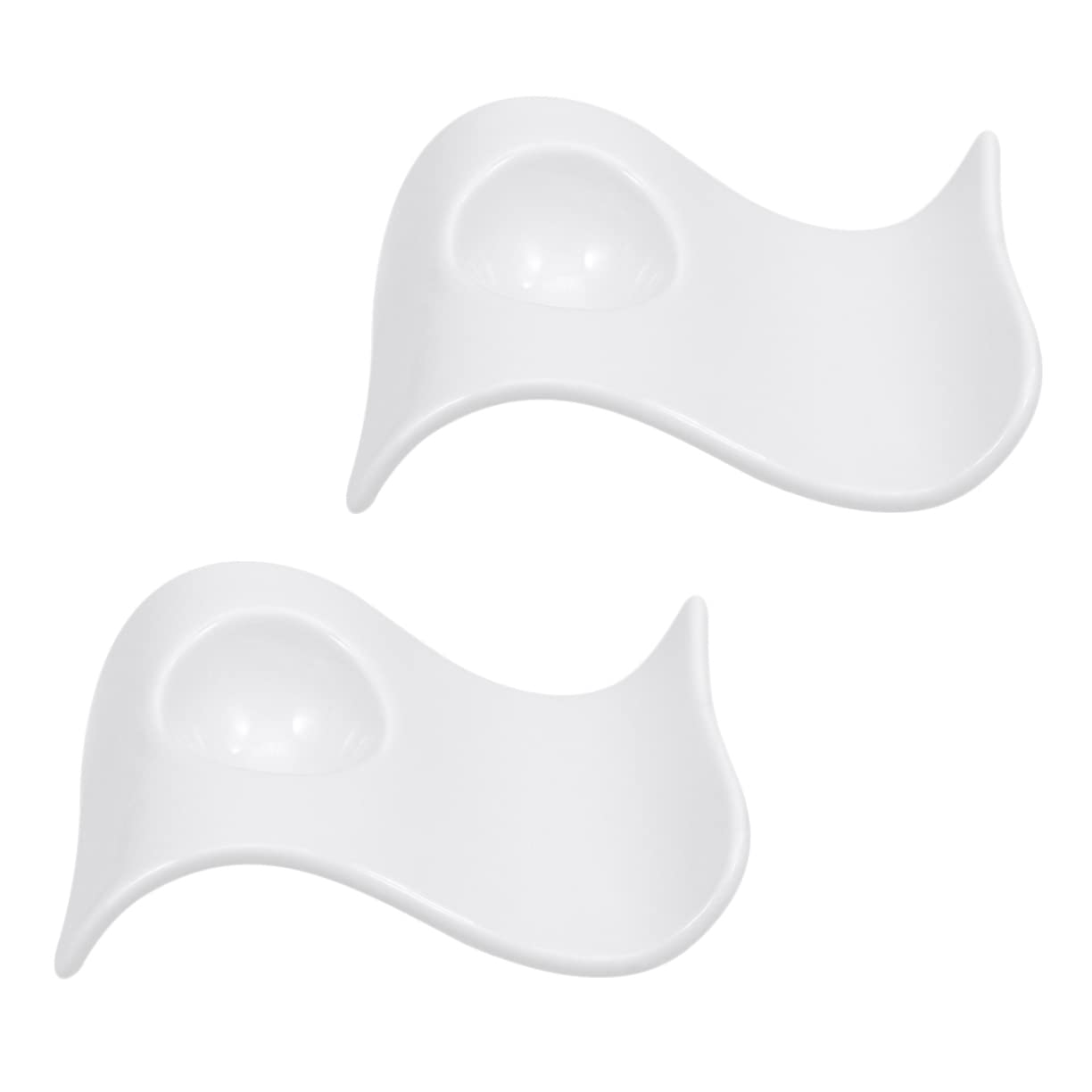 PRETYZOOM 2pcs Ceramic Egg Cup Holders Holding Boiled Egg Holder Dish Organization Cups Tray Spiral Labels Tableware Porcelain Kitchen Tabletop Eggs Ceramic Egg Holder White Ceramics