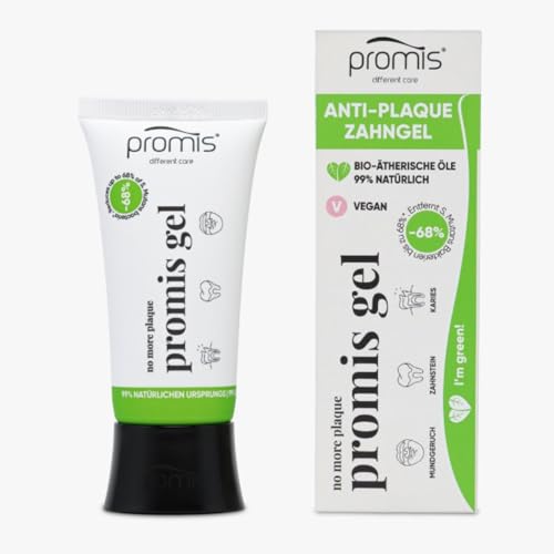 Immagine prodotto: Promis Gel Dentale - Difesa Naturale Contro Carie e Tartaro, Oli Essenziali Naturali, Testato, Vegano, Tubo Sostenibile, Imballaggio Riciclato