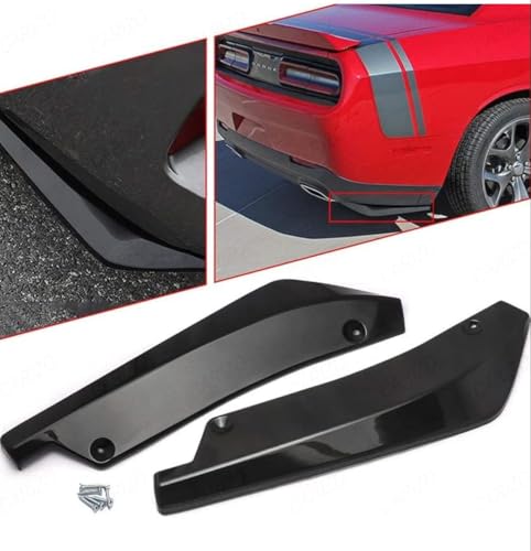 Image of 2Pcs Car Universal Rear Bumper Lip Diffuser Splitter Canard Protector Universal Front Bumper Lip Body Kit Front Bumper Side Skirt Spoiler Splitter