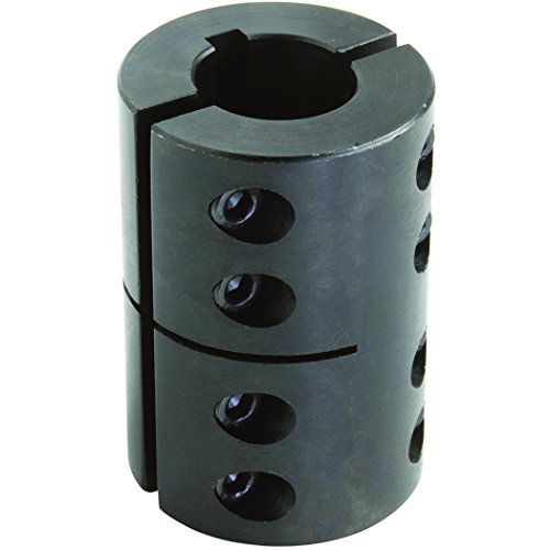 Climax Metals 2CC-100-075-KW Black Oxide Plated Mild Steel Clamping Coupling, 1