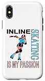 Photo Gallery custodia per iphone x/xs t-shirt in linea: il pattinaggio in linea è la mia passione, idea regalo Photo Gallery custodia per iphone x/xs t-shirt in linea: il pattinaggio in linea è la mia passione, idea regalo
