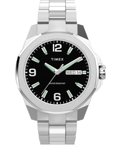 Image of TIMEX Essex Round 46mm Black Dial Analog Men Watch - TW2W92700UJ