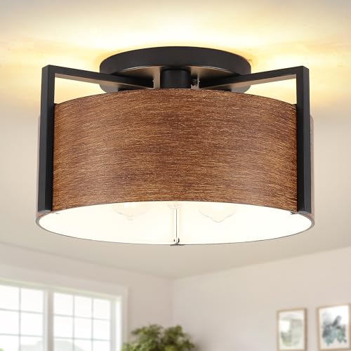 Lustre noir plafonnier salon suspension industrielle cuisine moderne