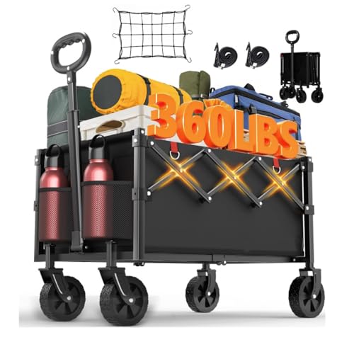 Listado de Carritos para Mandado Walmart que puedes comprar esta semana. 43 RONLADO Carro de la Compra Plegable, Portátil y Ligero con Ruedas – Ideal para Supermercado, Camping, Playa, Jardín y Deportes Negro