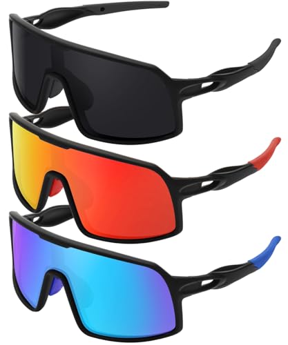SEKKAF Polarized Sports Sunglasses for Men and Women Cycling Glasses UV Protection Goggles for Mountain Bike Running Fishing