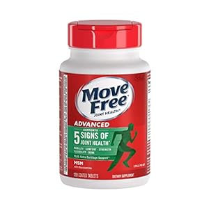 Move Free Advanced Glucosamine Chondroitin MSM Joint Support Supplement, Supports Mobility Comfort Strength Flexibility…