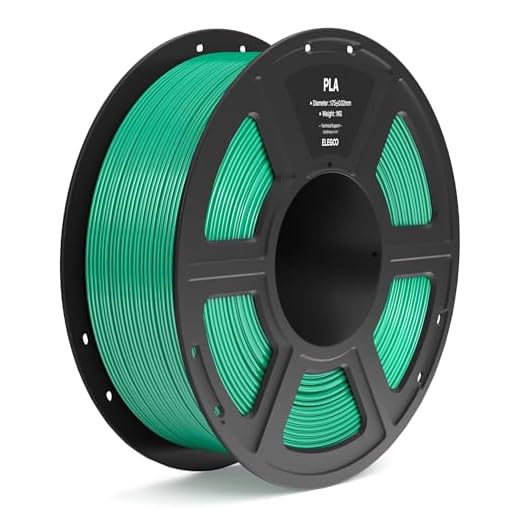 ELEGOO PLA Filament 1.75mm Sea Green 1KG, 3D Printer Filament Dimensional Accuracy +/- 0.02mm, 1kg Spool(2.2lbs) Fit Most FDM 3D Printers