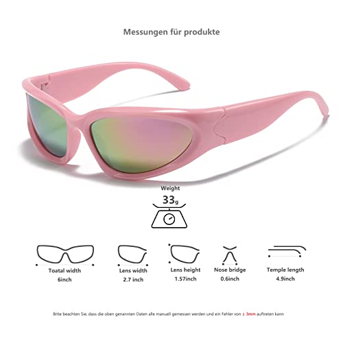 YUELUQU Futuristico Occhiali da sole da ciclismo