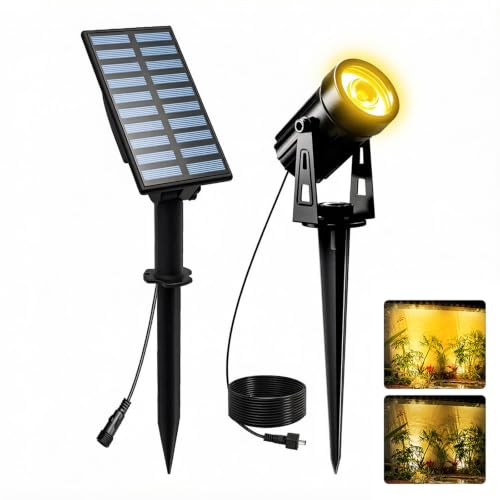 T-SUNUS Christmas Solar Landscape Spotlights Warm White...