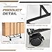 Datanly Carton Cart Portable Carton Storage Rack with Caster Wheels 12.2 x 10.2 x 17.1 inch Cardboard Boxes Organizer Stand for Home Warehouse Supermarket Shipping Station, Black