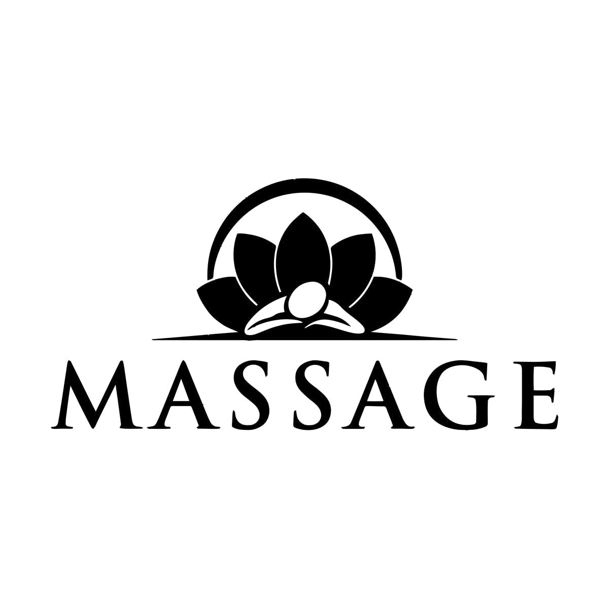 Excellent Massage Wall Decals Home Decoration Accessories Living Room Yoga Vinyl Wall Sticker Spa for Meditation Room Decor Extra Large - 70x142cm — image 1