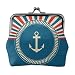 ZUNPNG Retro Nautische Ankerschnalle Leder Münzgeldbörsen Vintage Beutel Kiss-Lock Kleingeldbörse Mini Geldbörsen für Frauen Mädchen