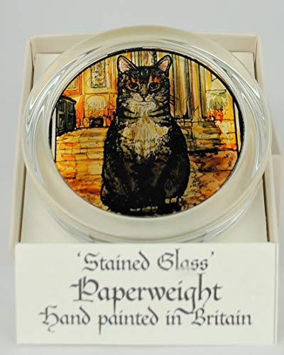 Winged Heart presented by Celtic Glass Designs Pisapapeles de Cristal Pintado a Mano con diseño de Doorkins Magnificat