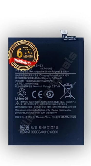 Image of BN63 Battery for Redmi 10 /10 Prime 21061119AG, 21061119BI, 21061119DG, 21061119AL Battery with 6 Month Warranty**** (Y142)