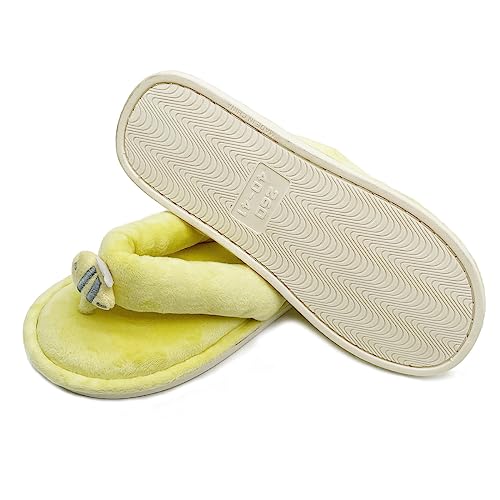Women Home Thong Slippers with Cute Animal Indoor Memory Foam Flip-Flop2