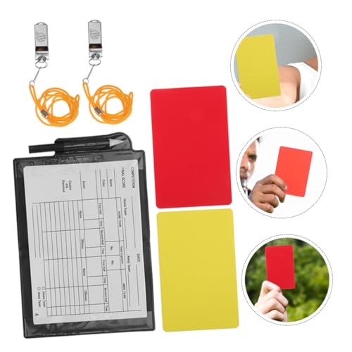 Kit de Árbitro de Fútbol con Tarjetas, Silbatos y Accesorios miniatura 7