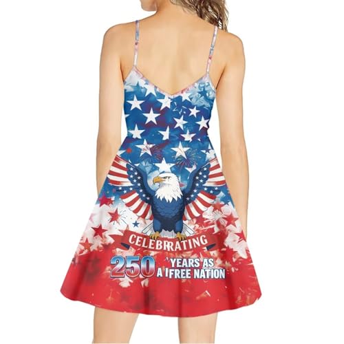 Image of Cozeyat Women Girls Summer Sleeveless Dress Casual Swing Beach Cover Up Knee Length Dresses,Large Size XS-4XL