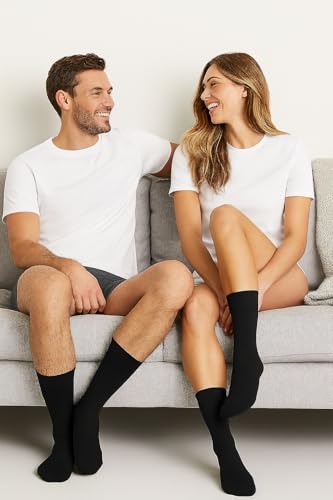 Men's Comfortable Dress Socks 6 Pairs, Classic Men's Socks - Lightweight Comfort Soft Calf Crew Socks 6 Pack2