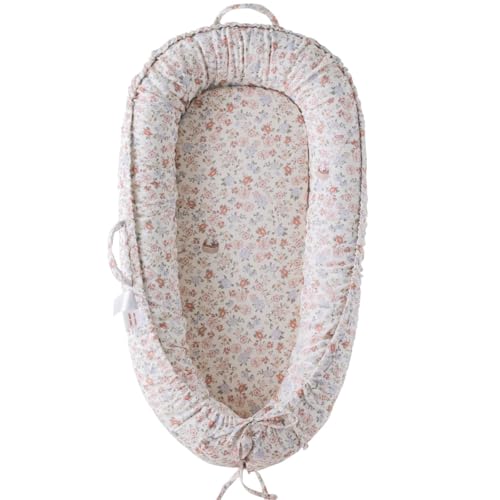 Image of Infant Lounger, Baby Nest Cover for Baby Girls & Boys, Newborn Essentials for Baby 0-18 Months, 100% Cotton Breathable (Wonderland)