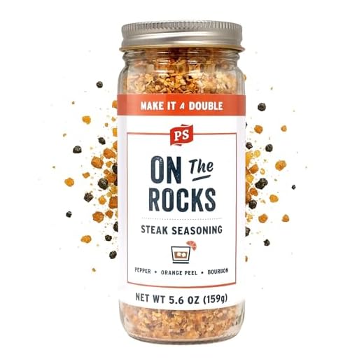 PS Seasoning On The Rocks - Bourbon Seasoning & Steak Spice Rub - Sweet and Smoky Rub for Grilling, All-Purpose Seasonings and Spices for Cooking Prime Cuts, Burgers, Pork, Chicken, Veggies