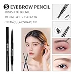 All in One Makeup Kit For Girls - 16 Colors Naked Eyeshadow Palette, 3Pcs Makeup Brushes, Waterproof Eyeliner Pencil, Eyebrow Powder,Eyebrow Pencil,Mascara, Women and Beginners Teens Makeup Gift Set - Image 4