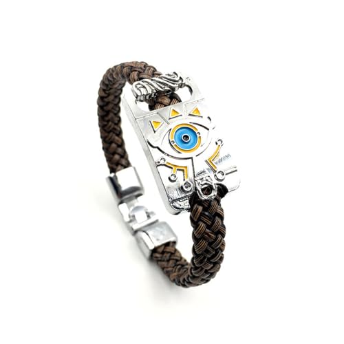Image of GAUEIOUR Zelda Bracelet,Punk Style Zelda Legendary Bracelets,Wilderness Breath Alloy Jewelry Cartoon Bracelets,Game Peripheral Woven Bracelet for Women Men