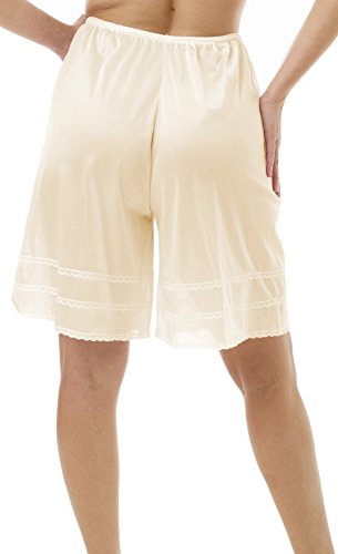 Underworks USA Snip-A-Length Pettipants Culotte Slip Bloomers Split Skirt - 84952