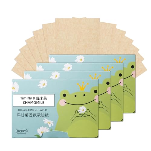 4 hojas de Papel Secante para absorber la grasa, 400 unidades de Papel Secante para el rostro para el cuidado de la piel grasa, hojas naturales que absorben la grasa para mujeres y hombres(Azul)