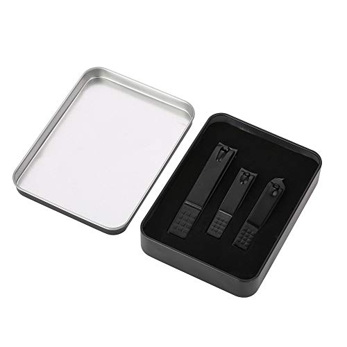 Pedicure-manicure-tool, zwarte teennagelsnijder, antiroest voor nagelknipper - Afbeelding 3