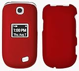 LG REVERE-3 CASE COVER, RED RUBBERIZED HARD SHELL CASE COVER FOR VERIZON LG REVERE-3 VN170 / US CELLULAR LG ENVOY-3 UN170
