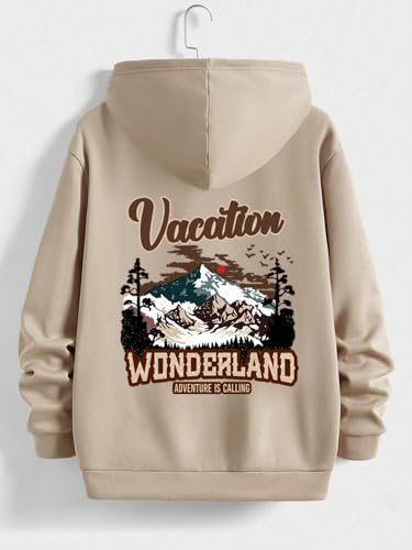 Image of Tagas Men's Hoodie with Vacation Print, Kangaroo Pocket and Drawstring Detail || Sweatshirt for Mens || Men Hoodies || hoodis||(MH-8016)