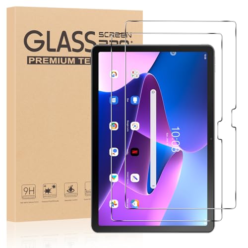 Olgary 2 Stück Panzer Schutz Glas für Lenovo Tab M10 3rd Gen (10,1 Zoll), 9H Festigkeit Schutzfolie, HD Klar Bildschirmschutz, Frei von Kratzern, Anti-Bläschen, Ultrawiderstandsfähig Folie