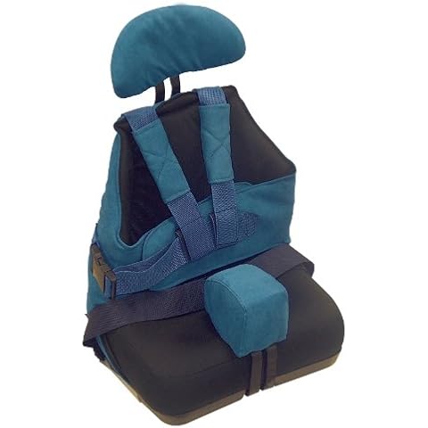 Wenzelite Drive Medical Seat2Go Positioning Seat Headrest, Blue Cover