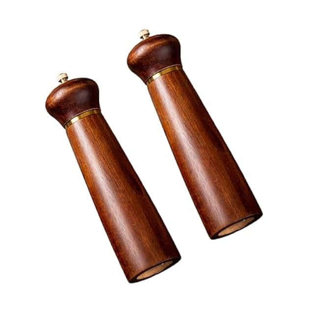 Wood Salts And Peppers Grinder Easy To Use Spices Peppers Mill Seasoning Bottle Cooking Tool Practical Grinding Utensils