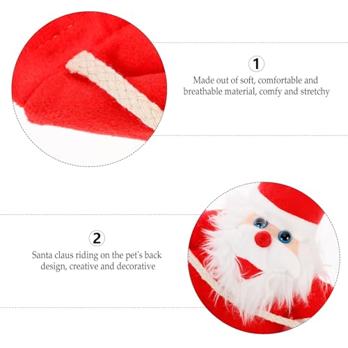 Disfraz de Perro Santa Claus Rojo Talla M miniatura 5