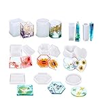 ღWiederverwendbar: Diese Harzsilikonformen werden durch fortschrittliche Techniken aus haltbarem Silikon hergestellt. Mit den flexiblen, glatten und wiederverwendbaren Epoxidformen können Sie sie leicht verwenden, entformen und reinigen.