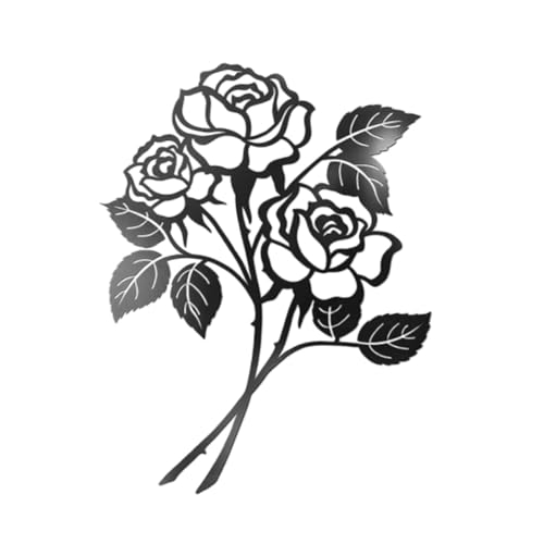 KESOTO Decoración de Pared de Flores, Adorno Artístico de Metal, Regalo para