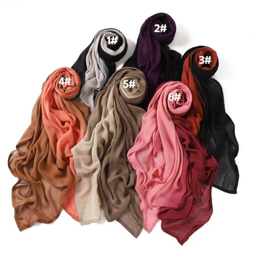 Premium Ombre Viscose Hijab Scarf for Women Muslim Lightweight Gradient Color Shade Hair Wraps Long Hijabs Scarves4