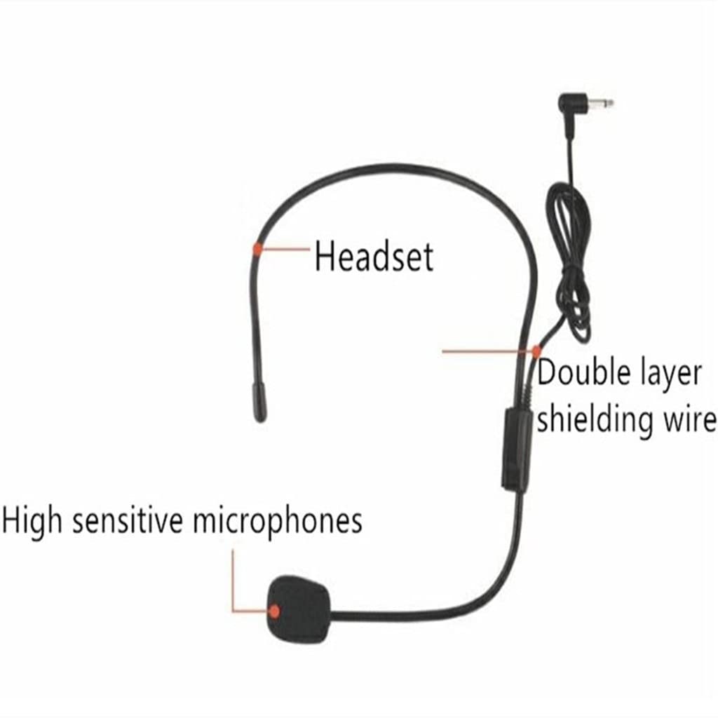 Microfono Portatile, Altoparlante, Mini Amplificatore vocale, Radio, Insegnante, Guida turistica