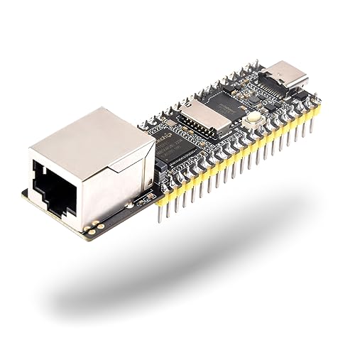 LUCKFOX-Pico-Plus with Ethernet Port & Pins - RV1103 Linux Micro Development Board, with ARM Cortex-A7/RISC-V MCU/NPU/ISP,16Bit DRAM DDR2,Camera Port&Micro TF Card Slot, Support GPIO,UART,SPI,I2C,USB