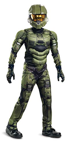 Disguise Halo Master Chief Deluxe Light-Up Costume Small 4/6 Green Disguise Halo Master Chief Deluxe Light-Up Costume Small 4/6 Green