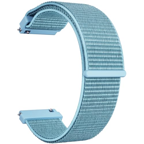 TOOBUR Pasek do zegarka 22 mm, nylonowe paski do zegarków Quick Release, regulowana klamra solo dla mężczyzn i kobiet, kompatybilna z zegarkami o szerokości 22 mm, 12.5cm-18.5cm, Nylon