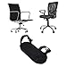 4Pcs Armrest Pads, Chair Arm Rest Pads Covers, Elbow Support Pillow (23x8x3cm) for Gaming Chairs, Dining Chairs, Wheelchair Armrests - Adjustable Strap (Black)