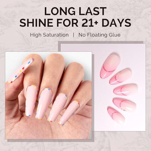Image of MelodySusie 0.5fl oz Light Pink Gel Nail Polish, Nails Soak Off UV LED Pastel Pink Gel Polish Gift for Women Nail Art Manicure Salon DIY Nail Design Decoration at Home-A2602