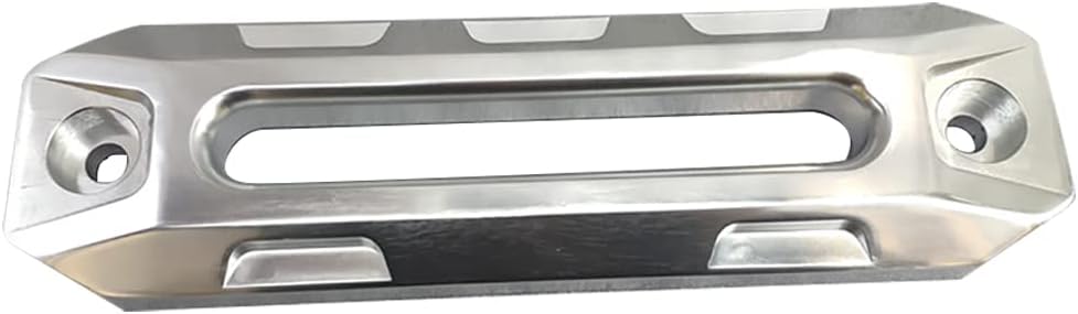 Off-road Vehicle Winch Aluminum Guide, Rope Stopper Accessories, Rope Guide Nylon Rope Winch Rope Fairlead, Silver